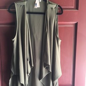 ✨Olive Green Chiffon Vest
